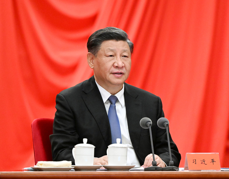 1月9日,中共中央總書記、國家主席、中央軍委主席習(xí)近平在中國共產(chǎn)黨第二十屆中央紀(jì)律檢查委員會第二次全體會議上發(fā)表重要講話。新華社記者 李學(xué)仁 攝