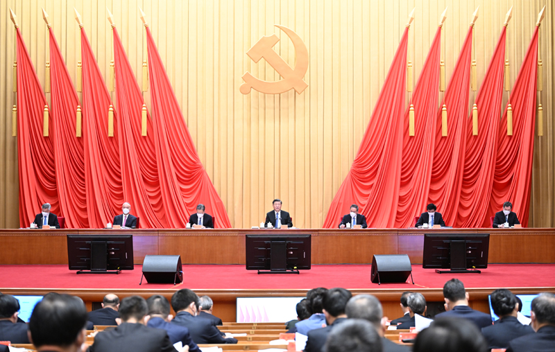 1月9日,中共中央總書記、國家主席、中央軍委主席習(xí)近平在中國共產(chǎn)黨第二十屆中央紀(jì)律檢查委員會第二次全體會議上發(fā)表重要講話。李強、趙樂際、王滬寧、蔡奇、丁薛祥、李希出席會議。